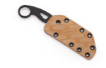 Hydra Knives® Cuțit EDC Buzzard Hydra Knives® (Culoare: Negru, Variantă: Toc KYDEX® COYOTE)