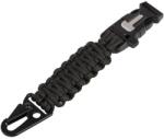 Rigad® Paracord - breloc Survival (Culoare: Negru)