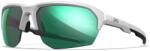 Wiley X Ochelari de tir Jakl Captivate Wiley X® (Culoare: Alb lustruit, Lentile: Captivate oglindă polarizată verde)