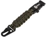 Rigad® Paracord - breloc Survival (Culoare: Verde măsliniu)