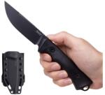 ANV Knives® Cuțit cu lamă fixă P200 ANV® (Culoare: Negru, Variantă: Lamă neagră - Cerakote)