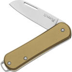 Fox Knives Cuțit pliabil Vulpis Brass Fox Knives® (Culoare: Bronz Maro, Variantă: Lamă argintie - Satin)