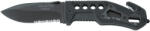 BlackFOX® Cuțit de salvare Rescue BF-115 Black Fox® (Culoare: Negru, Variantă: Lamă neagră)
