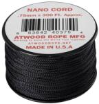 Atwood Rope MFG® Coardă Nano Cord Padáková (300 ft) ARM® (Culoare: Negru)