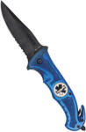 Mil-Tec® (Sturm Handels) Cuțit pliabil RESCUE Mil-Tec® cu lamă combinată - negru (Culoare: Albastru)