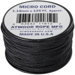 Atwood Rope MFG® Coardă Micro Cord Padáková (125 ft) ARM® (Culoare: Negru)