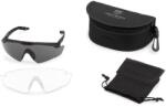 Revision Ochelari Sawfly R3 MaxWrap Essential Revision®, 2 lentile (Culoare: Negru, Mărime: Regulat)