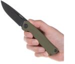 ANV Cuțit pliant Z200 BB G10 Liner Lock ANV® (Culoare: Verde măsliniu, Variantă: Lamă Neagră - DLC)