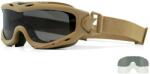 Wiley X Ochelari de protecție Spear Wiley X®, 2 lentile (Culoare: Țan, Lentile: Transparent + Gri fumuriu)