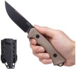 ANV Cuțit cu lamă fixă P200 ANV® (Culoare: Nisip. , Variantă: Lamă neagră - Cerakote)