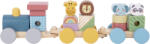 Tooky Toy Fából készült vonat állatok (TJ002)