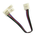 LEDISSIMO Forrasztásmentes sarokelem 12 mm-es RGBW LED szalaghoz (400615)