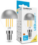 Modee LED lámpa , égő , izzószálas hatás , filament , E14 foglalat , P45 , 4 Watt , meleg fehér , Silver Top , Modee (ML-P45F2700K4WE14ST)