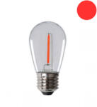 Kanlux LED lámpa , égő , izzószálas hatás , filament , E27 , 0.9 Watt , 50 lm/w , piros , KANLUX (26049)