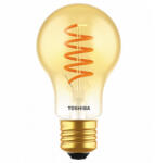 Toshiba LED lámpa , égő , izzószálás hatás , filament , E27 foglalat , 4.5 Watt , meleg fehér , TOSHIBA , 5 év garancia (DELS-FBA44P5SAAF11)