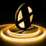 LEDISSIMO MARATHON COB LED szalag , áramgenerátoros IC-vel , 24 Volt DC , 7.5W/m , 480 led/m , 8mm , >90Ra , meleg fehér , LEDISSIMO (421528)