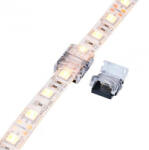 LEDISSIMO Gyorscsatlakozó , 12 mm-es LED szalaghoz , 2 pólusos , szalag-szalag toldáshoz , SNAP (410362)