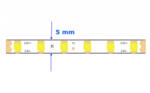 LEDISSIMO LED szalag , 24 Volt DC , 2835 , 120 led/m , 9 Watt/m , természetes fehér , 800 lumen/m , keskeny , 5mm , 5 év garancia (414698)