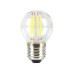 V-TAC LED lámpa , égő , izzószálas hatás , filament , kis gömb , E27 foglalat , G45 , 4 Watt , meleg fehér (214306)