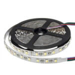 OPTONICA LED szalag , 24 Volt DC , kültéri , 5050 , 60 led/m , 16 W/m , RGBW , 4in1 chip , 12 mm , W=hideg fehér , IP54 (4483)