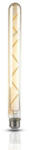 V-TAC LED lámpa , égő , izzószálas hatás , filament , E27 foglalat , T30 , 7 Watt , meleg fehér , borostyán sárga (217144)