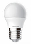 Toshiba LED lámpa , égő , kisgömb , E27 foglalat , 4.7 Watt , 180° , meleg fehér , 3 darabos csomag , TOSHIBA , 5 év garancia (DELS-GF344P727AE23)