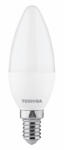 Toshiba LED lámpa , égő , gyertya , E14 foglalat , 4.7 Watt , 220° , hideg fehér , TOSHIBA , 5 év garancia (DELS-CDC44P714AE21)