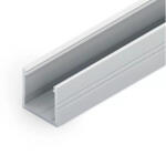 TOPMET Alumínium U profil LED szalaghoz , 2 méter/db , natúr , SMART16 (F1020000)