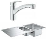 GROHE K500 mosogatótálca Eurosmart kihúzhatófejes mosogatócsapteleppel