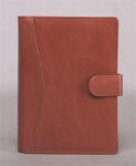 SATURNUS Kalendárium, gyűrűs, betétlapokkal, "S", marhabőr, SATURNUS, "212", barna (NKS212B) - onlinepapirbolt