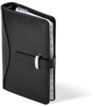 SATURNUS Kalendárium, gyűrűs, betétlapokkal, "M", műbőr, SATURNUS, "437", fekete (NKM437KF) - onlinepapirbolt