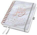 Sigel Naptár, spirál, A5, heti, 2026, kemény borító, SIGEL "Jolie", Glittery Joy (SIJ6605) - onlinepapirbolt