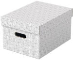 ESSELTE Tárolódoboz, M méret, ESSELTE "Home", fehér (E628282) - onlinepapirbolt