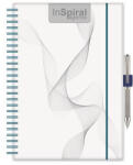 Dayliner Naptár, tervező, A5, heti, DAYLINER, "InSpiral", fehér-kék (NSA5HFKU) - onlinepapirbolt