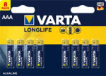 VARTA Elem, AAA mikro, 8 db, VARTA "Longlife (VELEAAA8) - onlinepapirbolt