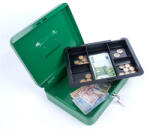 DONAU Pénzkazetta, 15, 2x11, 5x8 cm, DONAU, zöld (D5231Z) - onlinepapirbolt