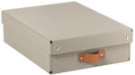 LEITZ Tárolódoboz, M méret, alacsony, LEITZ "Puro", homokbézs (E61480012) - onlinepapirbolt