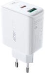 ACEFAST hálózati töltő USB Type C / USB 32W, PPS, PD, QC 3.0, AFC, FCP, fehér (A5, fehér)