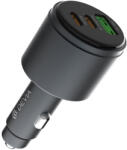 DEVIA autós töltő Extreme Metal PD QC 116W 1x USB 2x USB-C, fekete