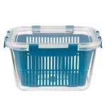 TOO TOO-KT-615 1800 ml-es ÜVEG tároló szilikon fedéllel és PP csepegtetővel (TOO-KT-615) - officedepot