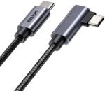 Unitek Cablu Incarcare UNITEK USB-C 90Grade PD100W 1m Negru (C14123BK-1M)