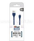 Trust 20136 Flat Micro-USB kábel 1m (kék) (TRUST_20136) (TRUST_20136)