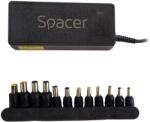Spacer Incarcator Laptop Universal Spacer AC-DC 90W Comutare Automata Tensiune 12 Tipuri de Mufe DC15/16/19/19.5/20V Negru (SPNA-UNIV-12)