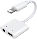JOYROOM Cablu de date Joyroom S-Y104, Lightning tata la Jack 3.5 mm mama Lightning mama, 12cm, Alb (S-Y104-3.5mm)