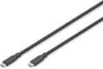 ASSMANN USB 3.1 Type C Összekötő Fekete 50cm AK-300342-005-S (AK-300342-005-S)
