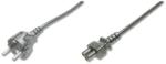 ASSMANN 230V Lóhere Tápkábel Fekete 1.8m AK-440103-018-S (AK-440103-018-S)