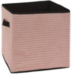 Storage Solutions Bársony tárolódoboz, nyitott, rózsaszín, 30x30 cm (GDKP101001090RO)