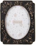 Clayre & Eef Asztali képkeret, fali, fekete és arany polirezin 17x2x22 cm, 13x18 cm (2F1184)