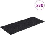 vidaXL 30 db szürke lépcsőszőnyeg öntapadós téglalap alakú 60x25 cm 3365704 (3365704)