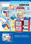 Mamido Set medical cu masă de lucru în trusă portabilă pe roți 2-în-1